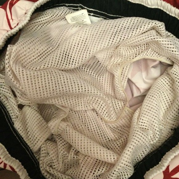 Speedo Mens Swim Trunks Board Shorts Size L Hawaiian Print red white - Picture 5 of 8